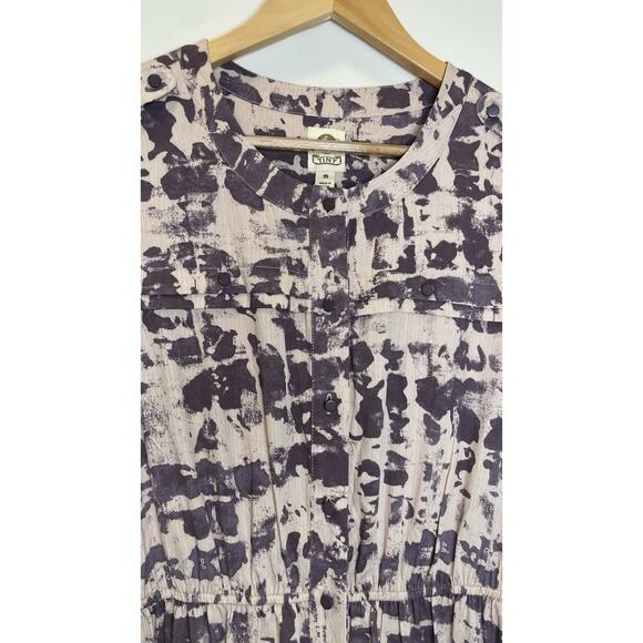 NWT Anthropologie Loreta Tie-Dye Maxi Shirtdress Button Midi Cottage Size Small - Picture 5 of 12